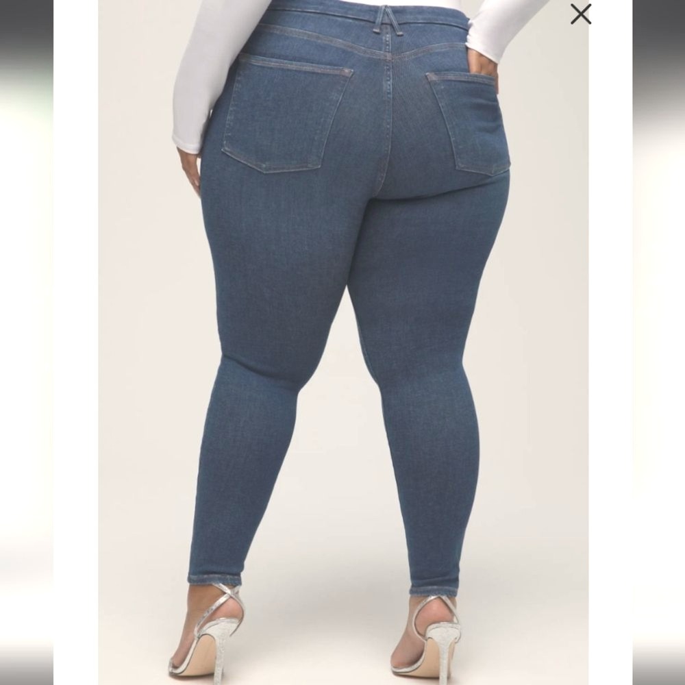 NEW Good American Always Fits Plus Size 28-32 Legs Skinny Jeans Stretchy NWT - Picture 5 of 9